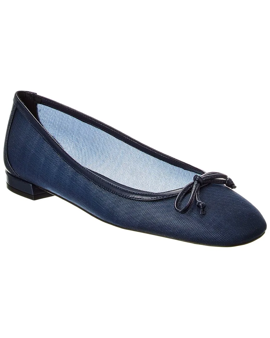 Stuart Weitzman Arabella Mesh & Leather Ballet Flat
