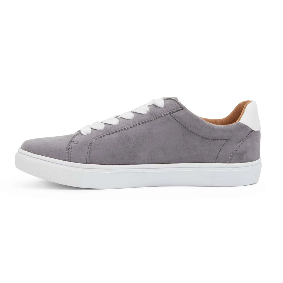 Swerve Sneaker in Grey Suede