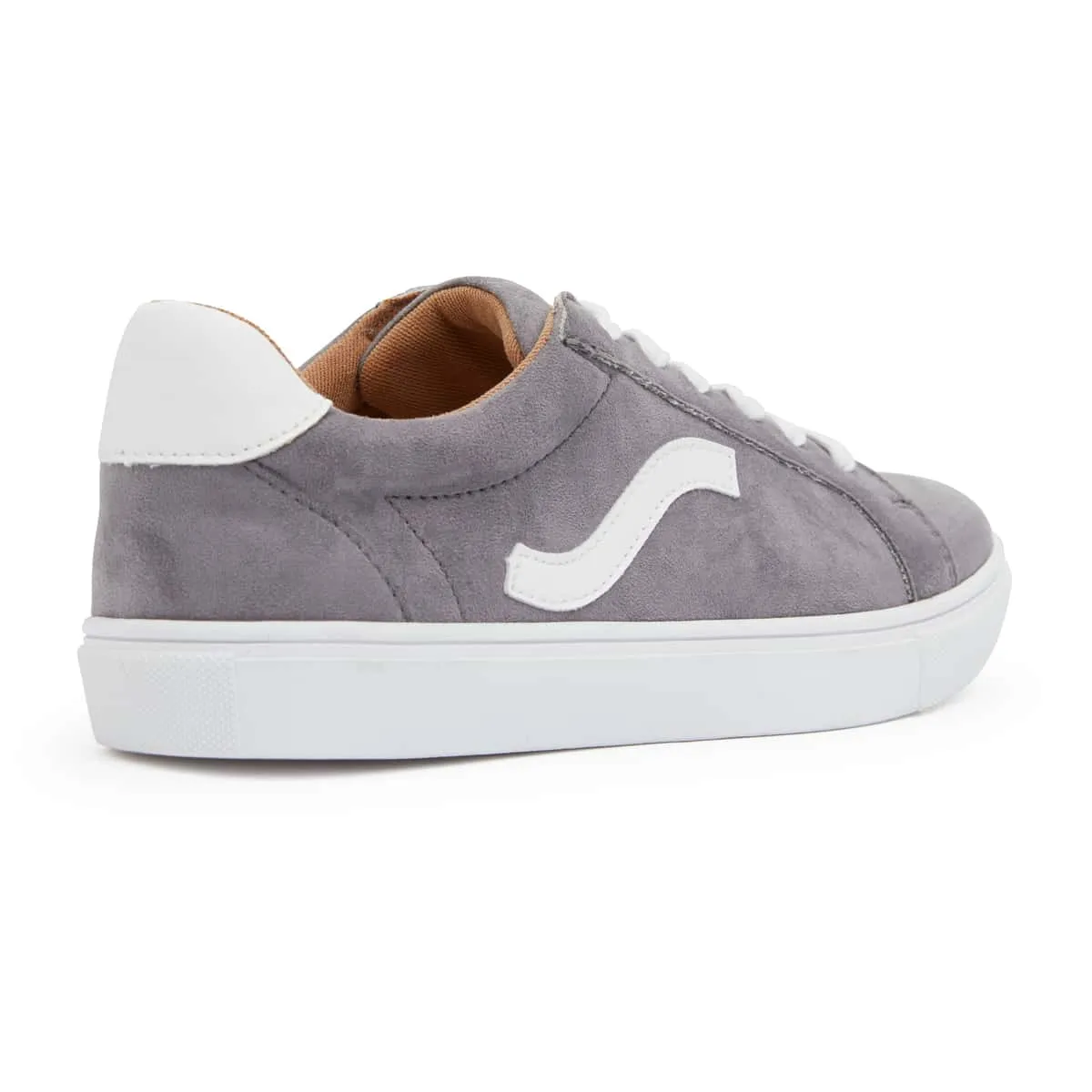 Swerve Sneaker in Grey Suede