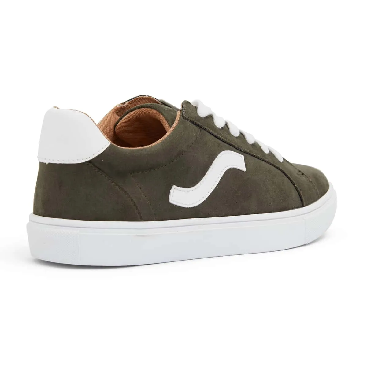 Swerve Sneaker in Khaki Suede