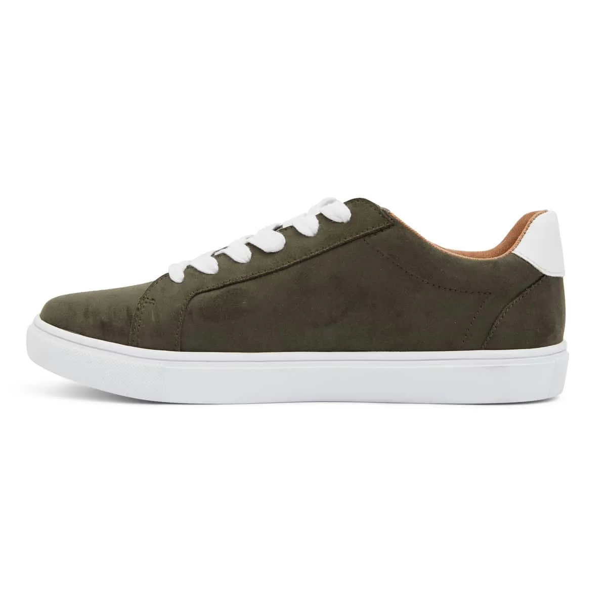 Swerve Sneaker in Khaki Suede