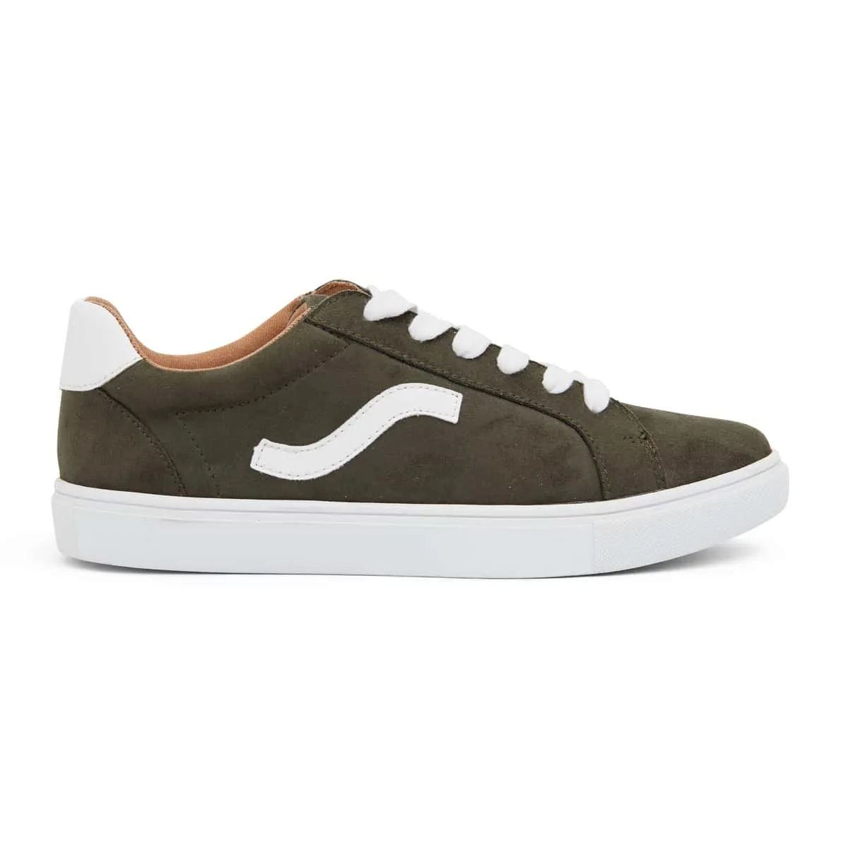 Swerve Sneaker in Khaki Suede