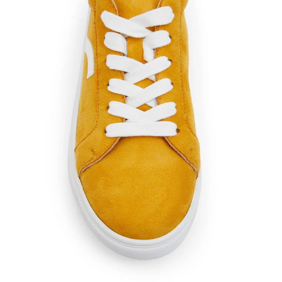 Swerve Sneaker in Mustard Suede