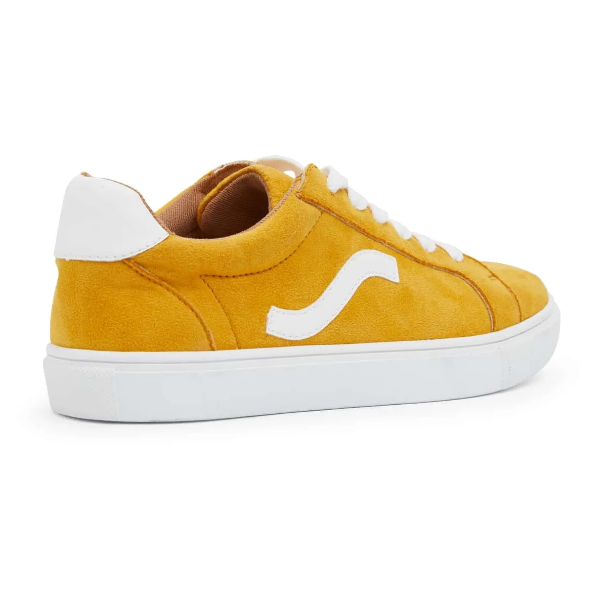 Swerve Sneaker in Mustard Suede
