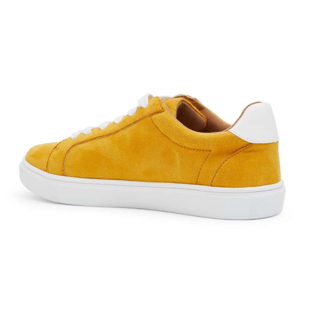 Swerve Sneaker in Mustard Suede
