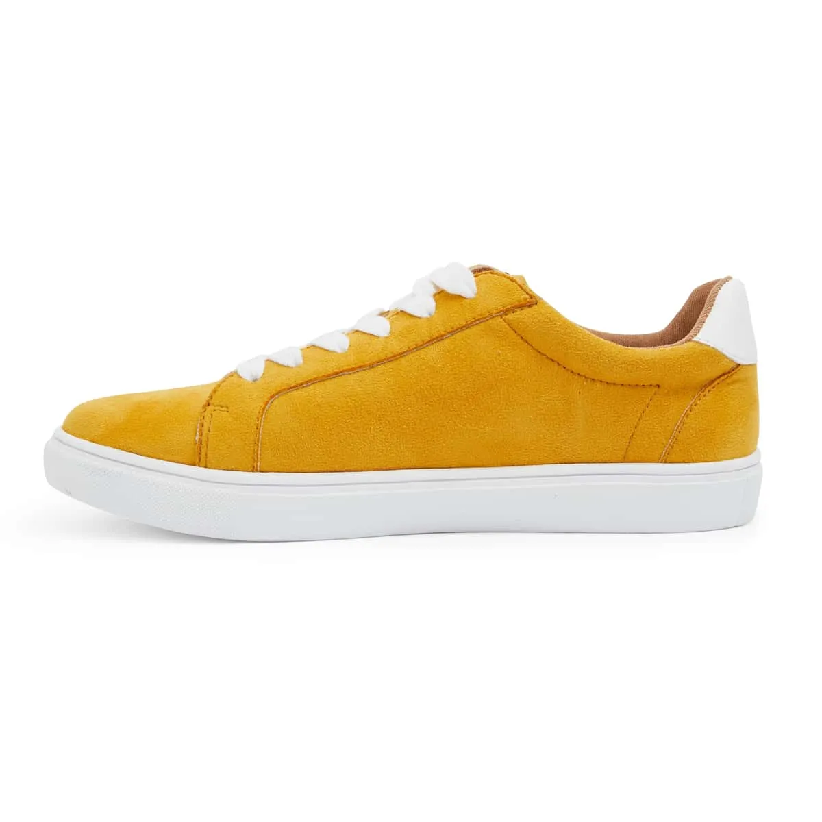 Swerve Sneaker in Mustard Suede