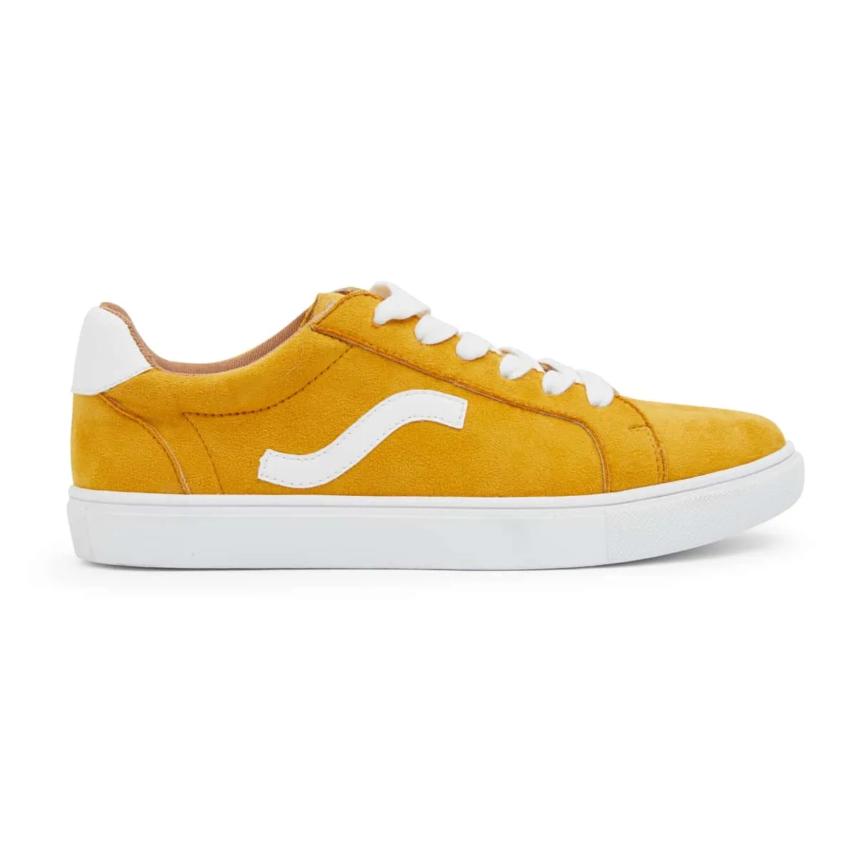 Swerve Sneaker in Mustard Suede