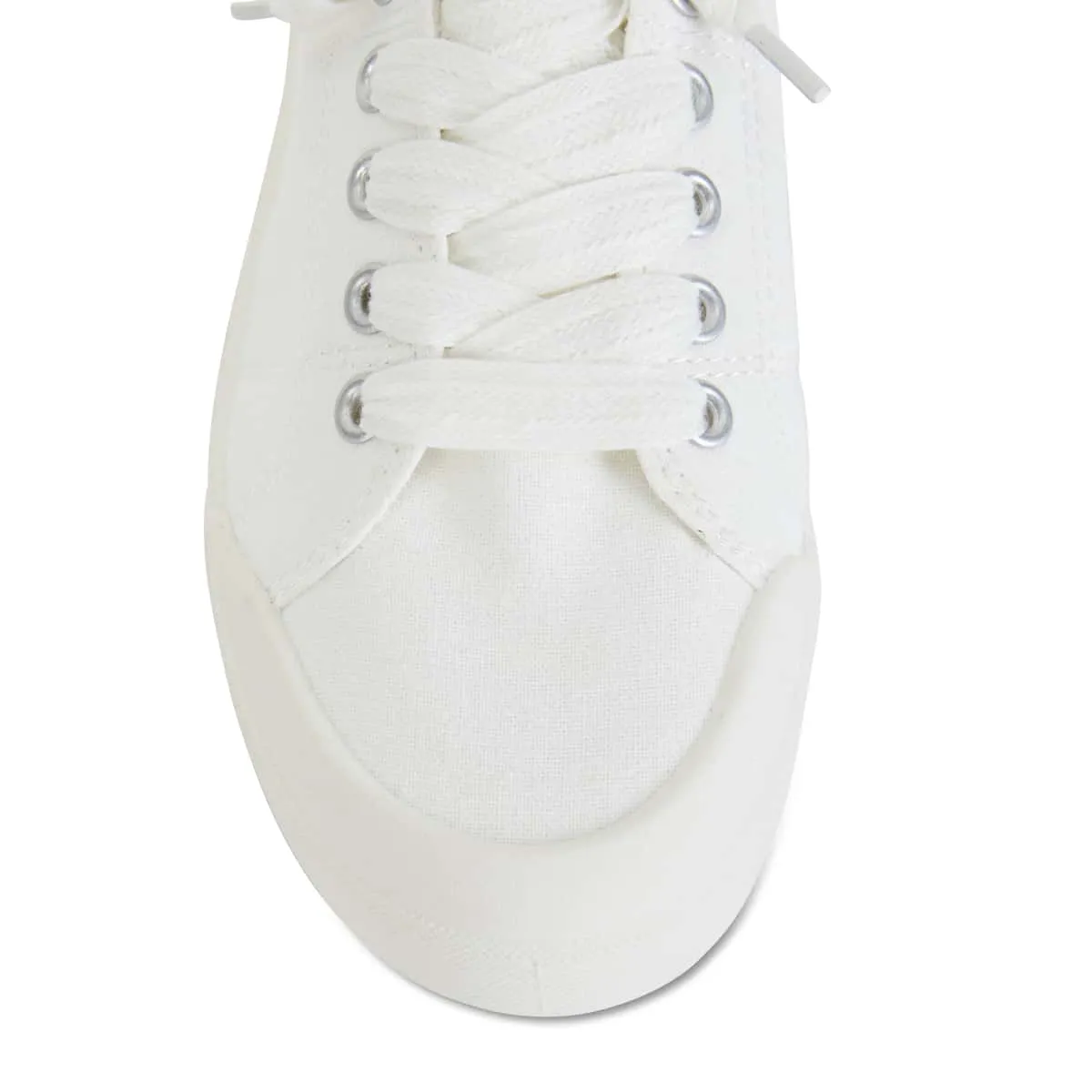 Switch Sneaker in White Canvas