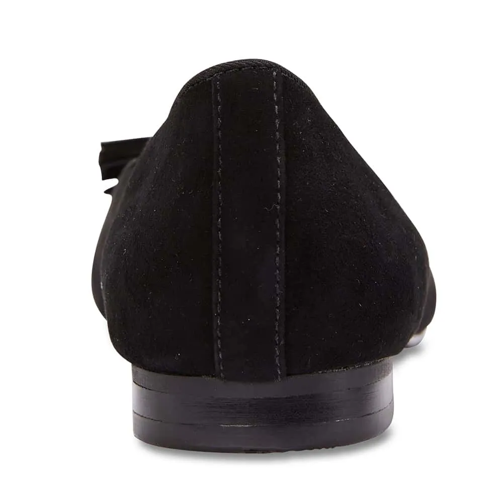 Taren Loafer in Black Suede