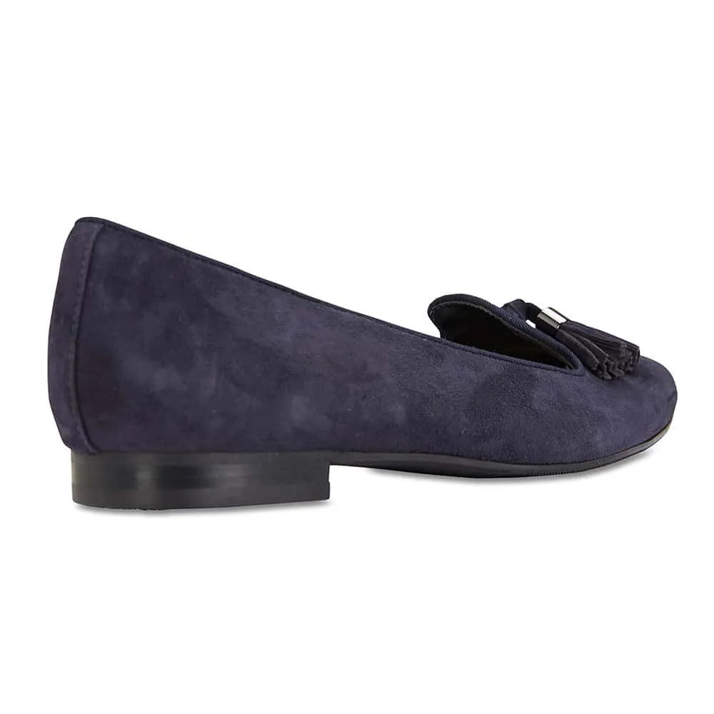 Taren Loafer in Navy Suede