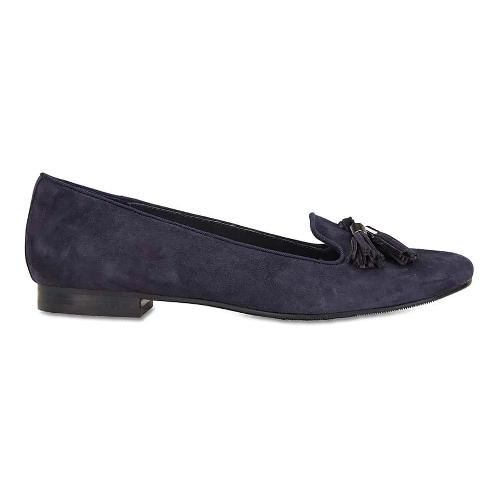 Taren Loafer in Navy Suede