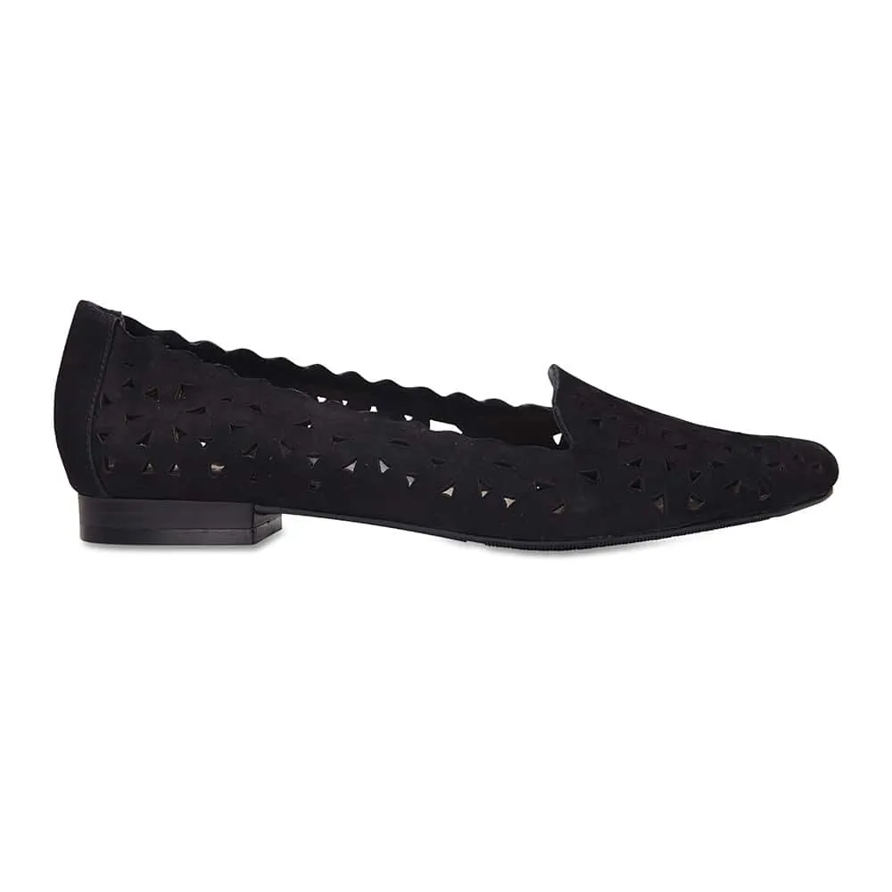 Tempest Loafer in Black Nubuck
