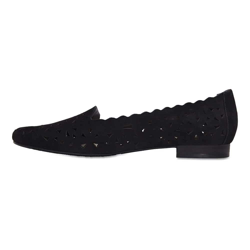 Tempest Loafer in Black Nubuck