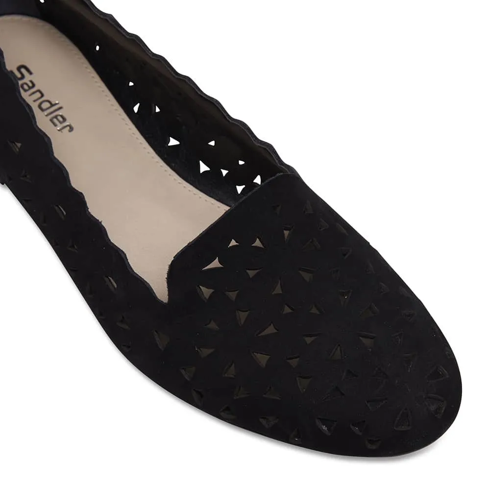 Tempest Loafer in Black Nubuck