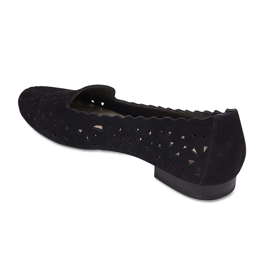 Tempest Loafer in Black Nubuck