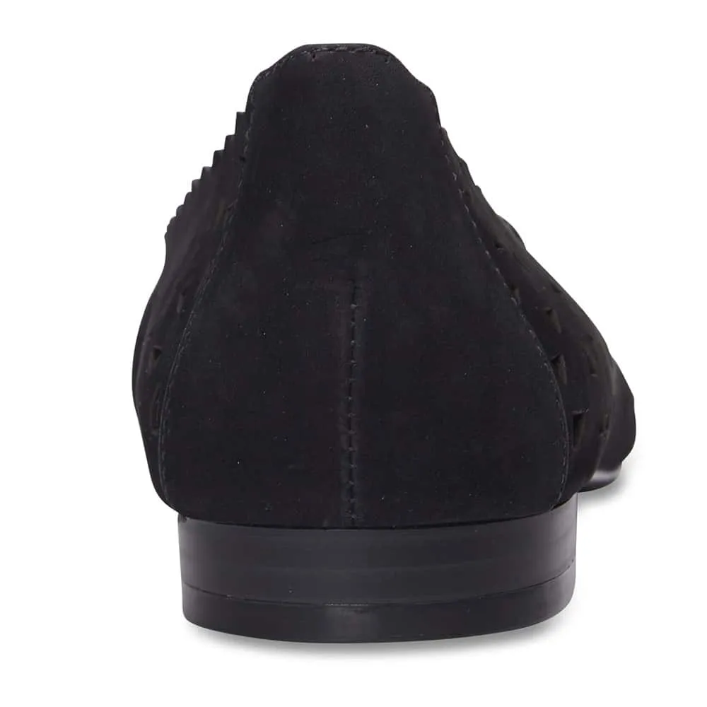 Tempest Loafer in Black Nubuck