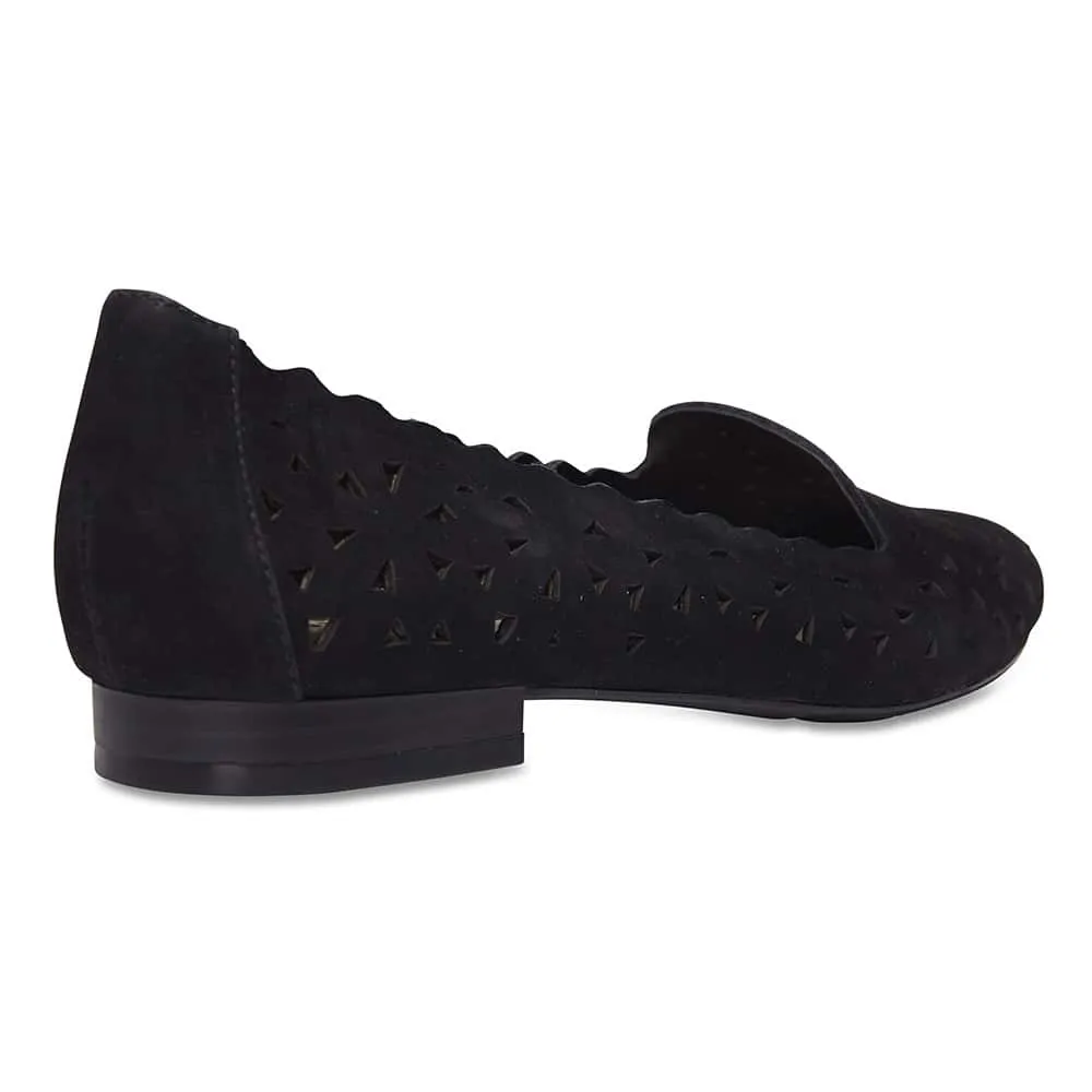 Tempest Loafer in Black Nubuck