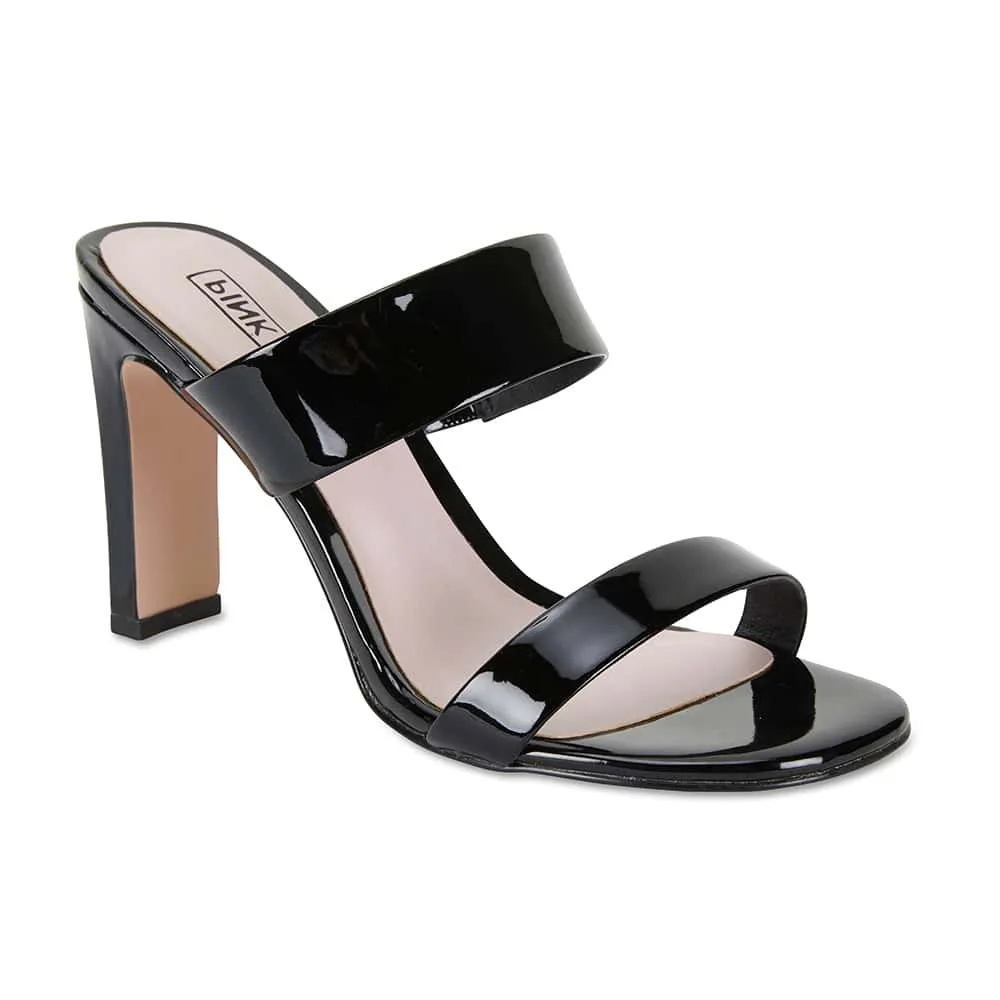 Tempo Heel in Black Patent