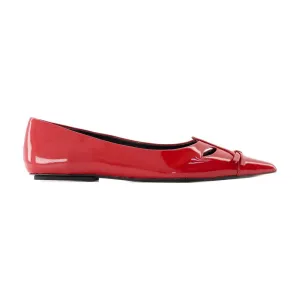 The Kat Ballerinas - Leather - Red