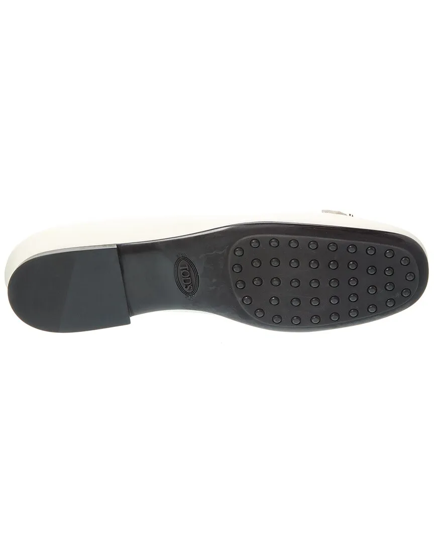 TODs Gomma Leather Flat