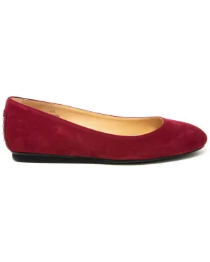 TODs Suede Ballerina Flat