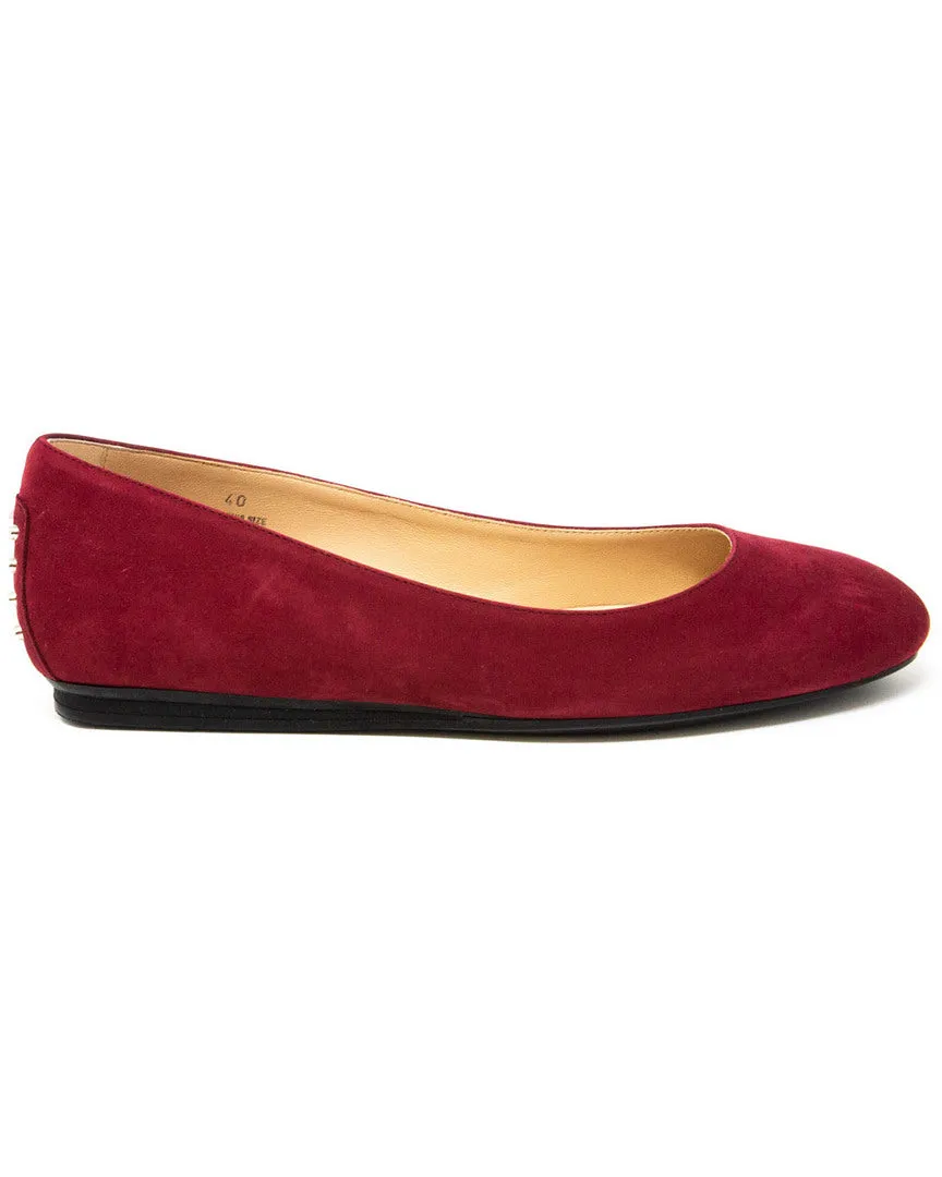 TODs Suede Ballerina Flat