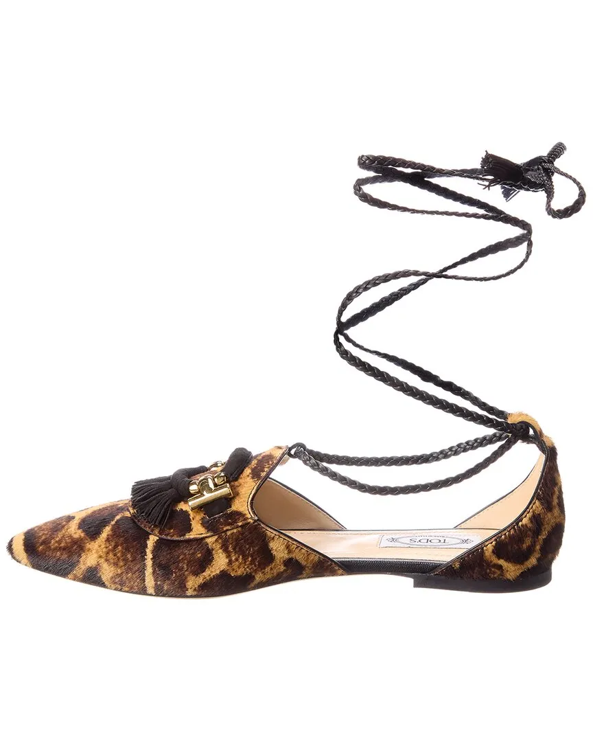 TOD's T-Ring Haircalf Flat