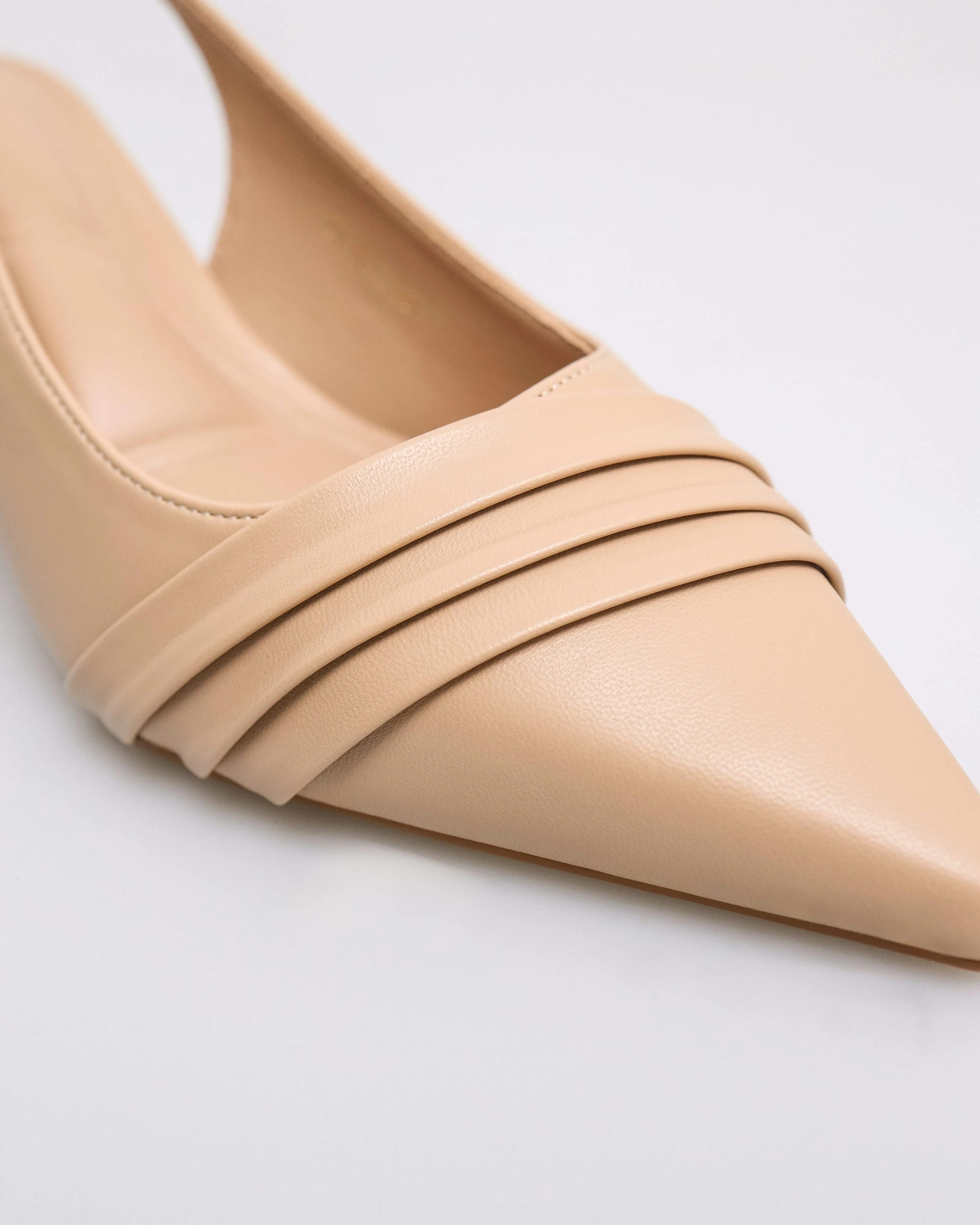 Tomaz FL101 Ladies Pleat Slingback Heels