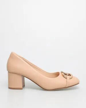 Tomaz NN209 Ladies Crossed-Chain Buckle Heels