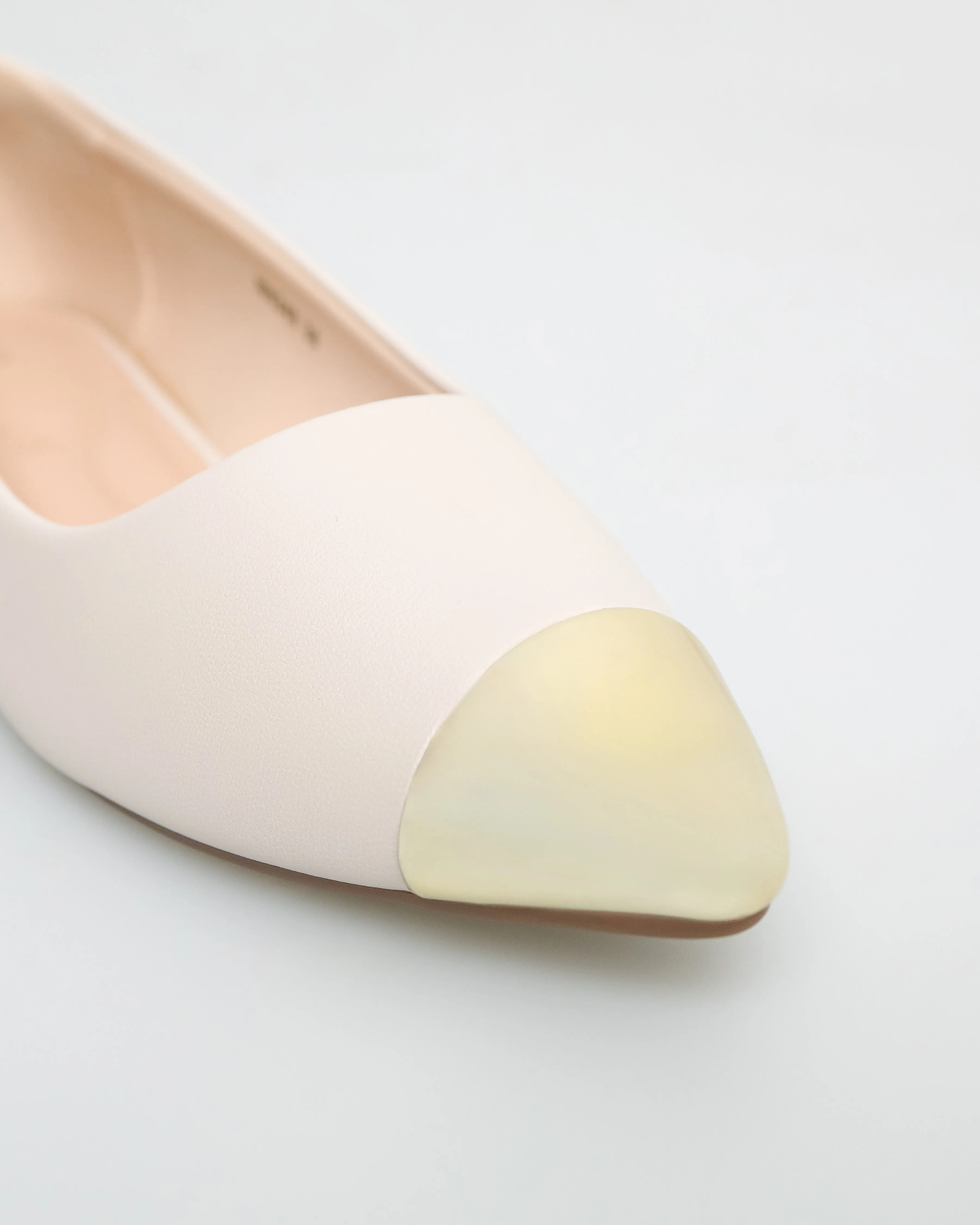 Tomaz NN348 Ladies Silver Cap Toe Flats
