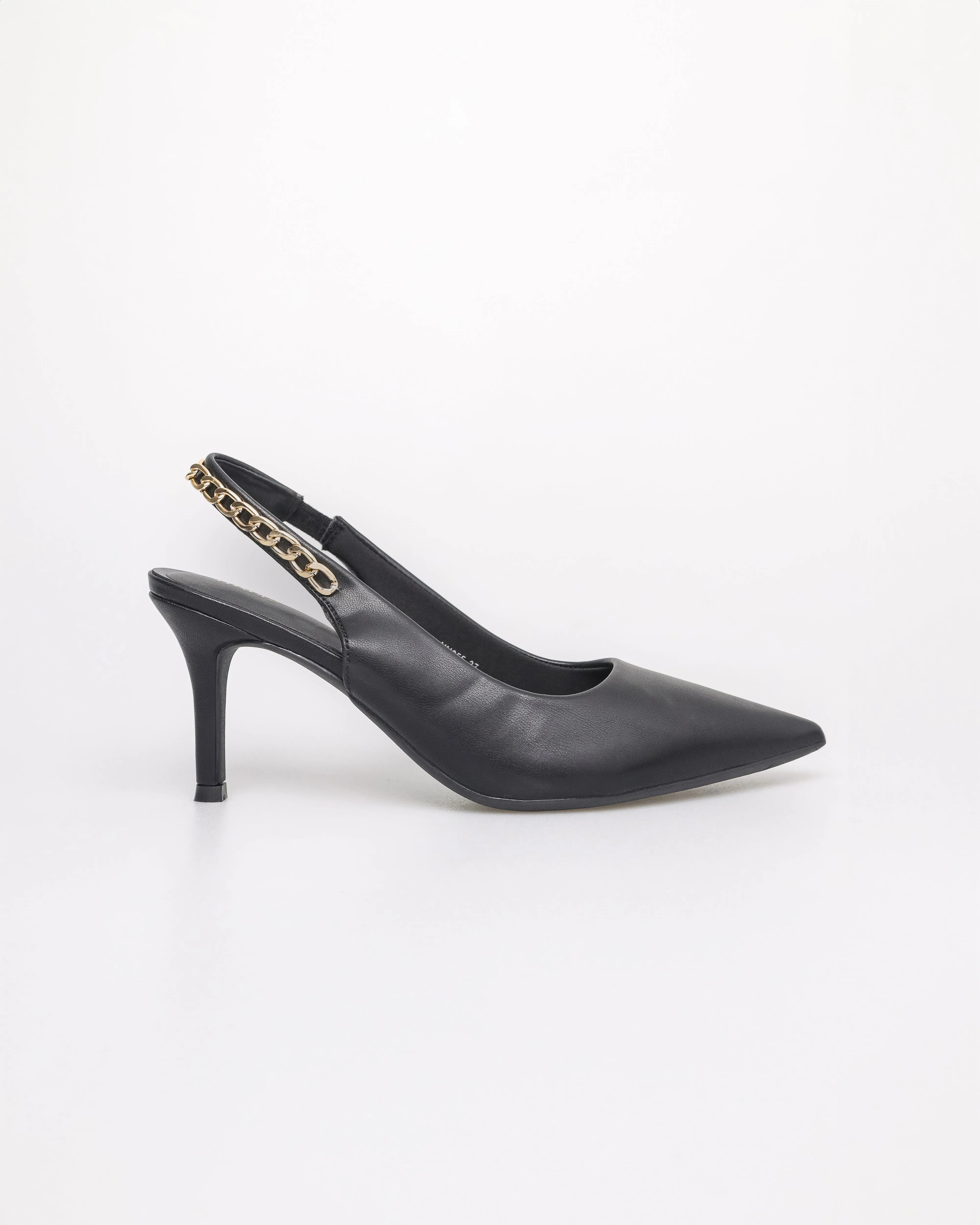 Tomaz NN355 Ladies Pointy Gold Chain Slingback Heels