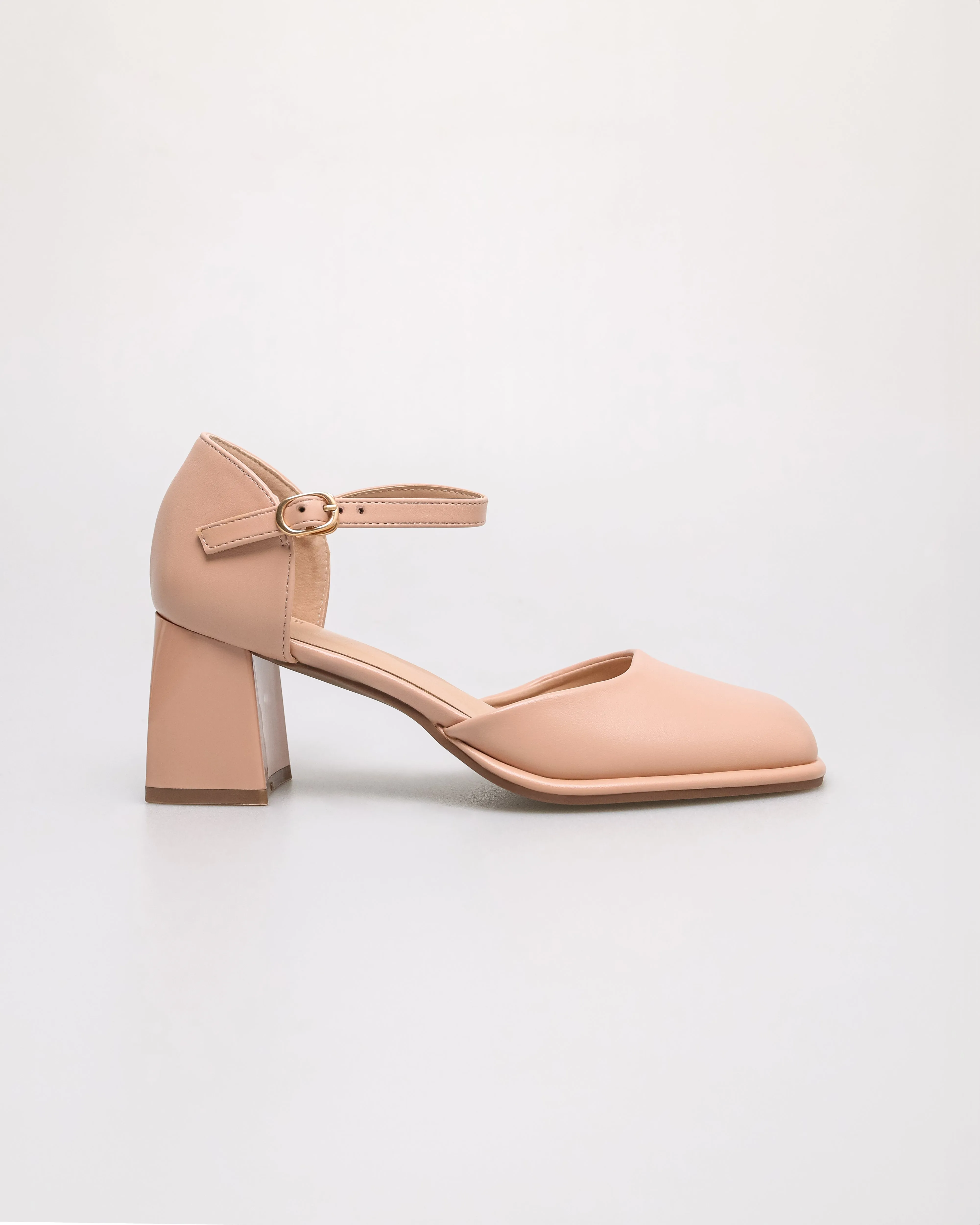 Tomaz NN388 Ladies Classic Ankle Strap Block Heels