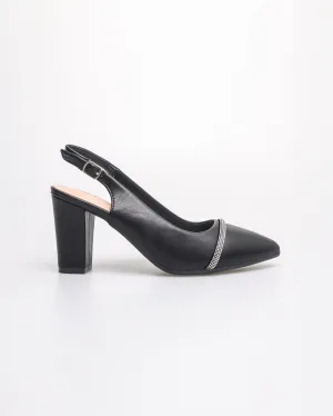 Tomaz NN417 Ladies Glittery Band Heels