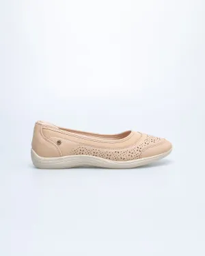 Tomaz NN429 Ladies Floral Perforated Flats