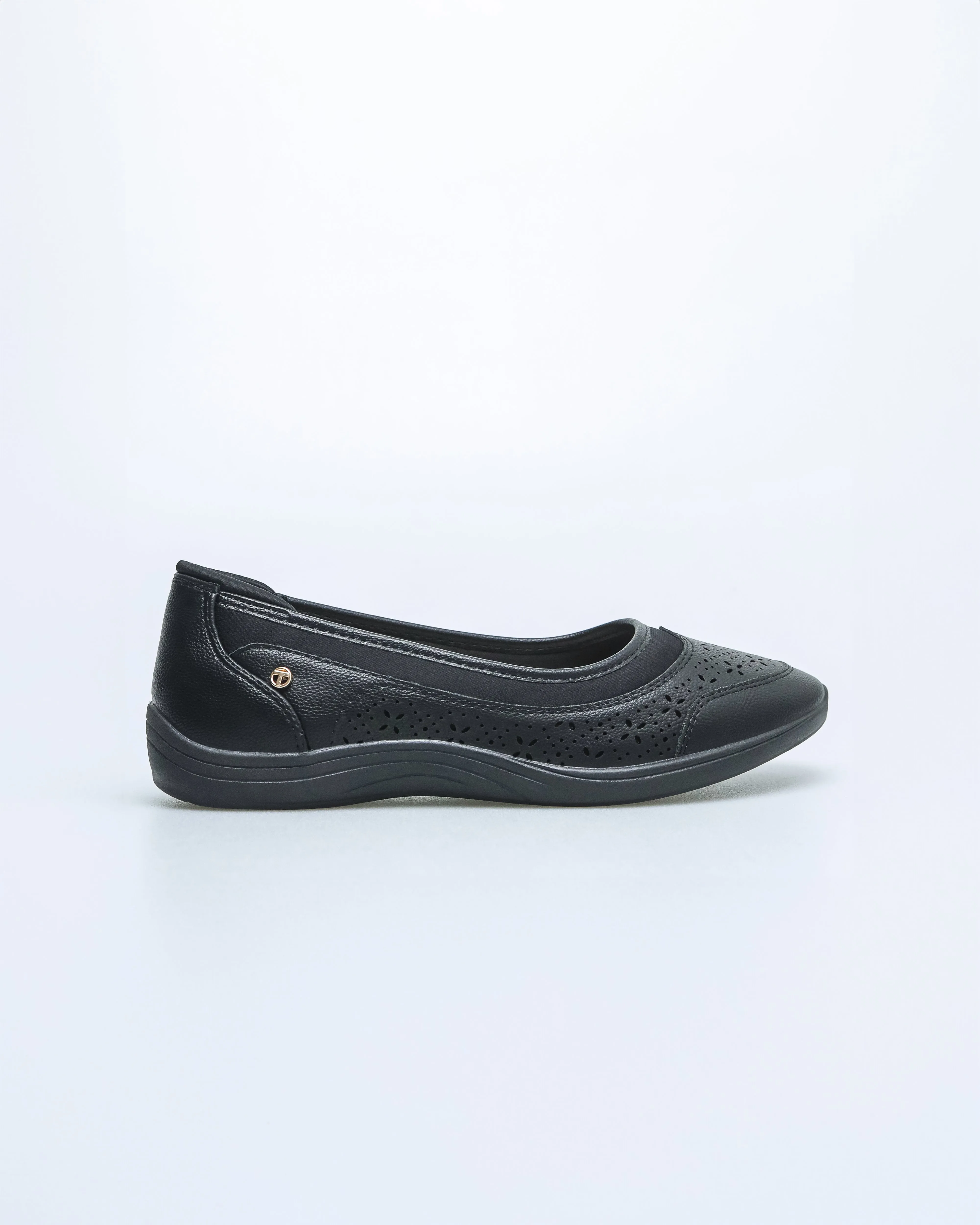 Tomaz NN429 Ladies Floral Perforated Flats