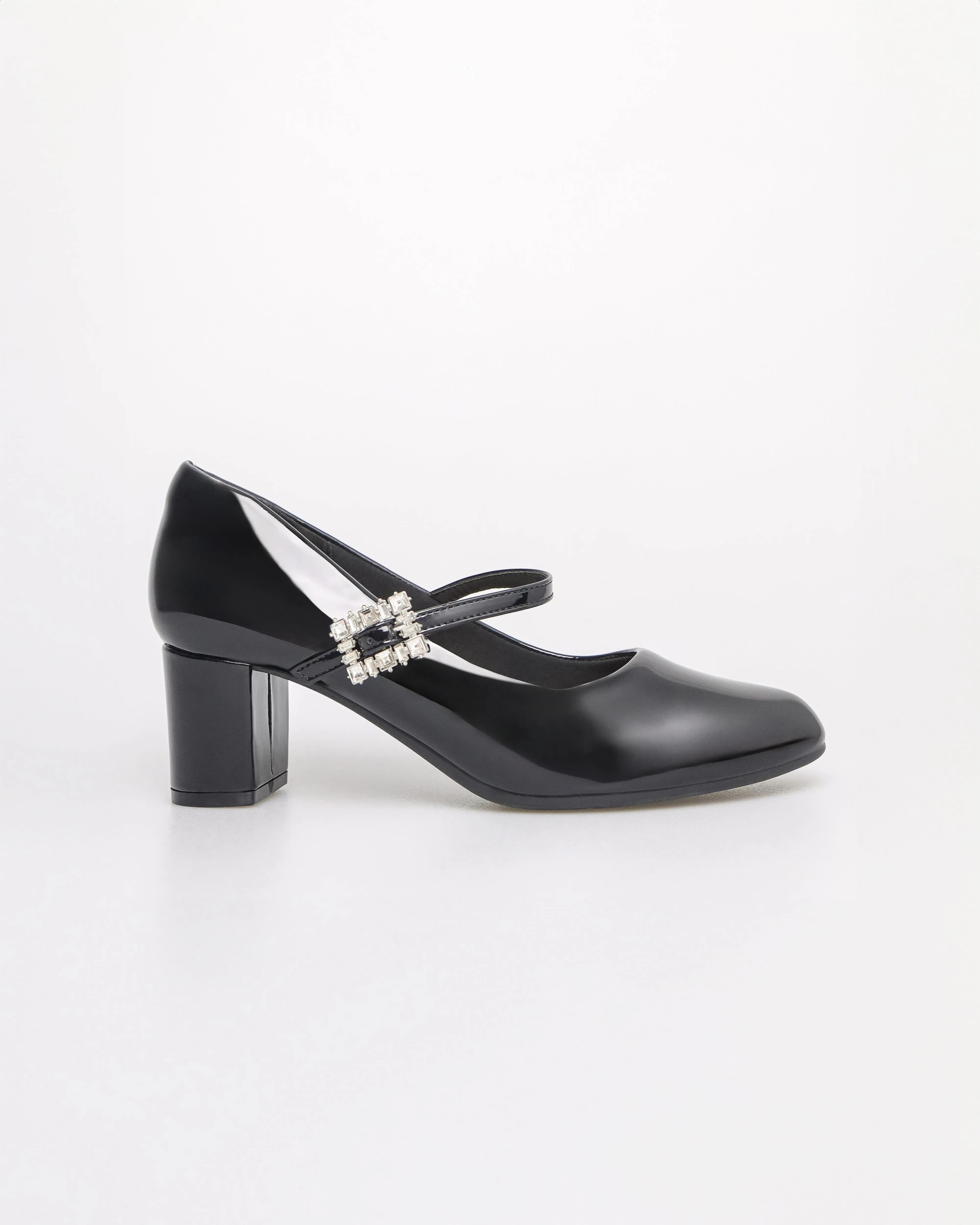 Tomaz NN442 Ladies Ballerina Crystal Buckle Heels