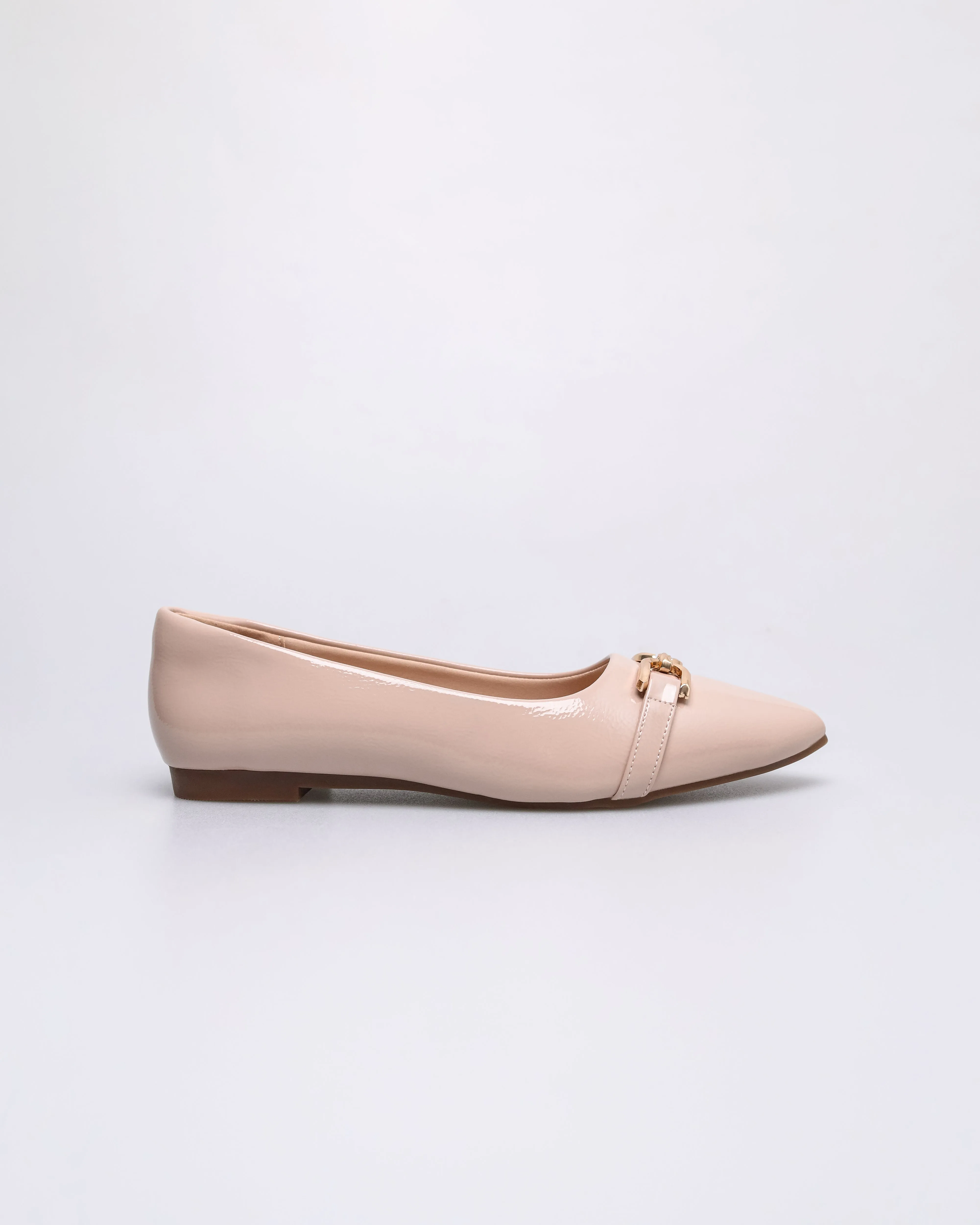 Tomaz NN578 Ladies Gold Buckle flats