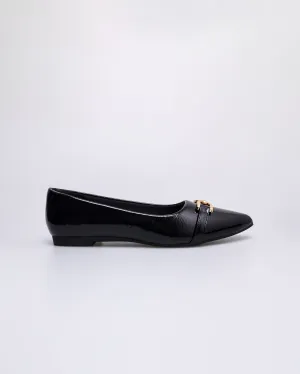 Tomaz NN578 Ladies Gold Buckle flats