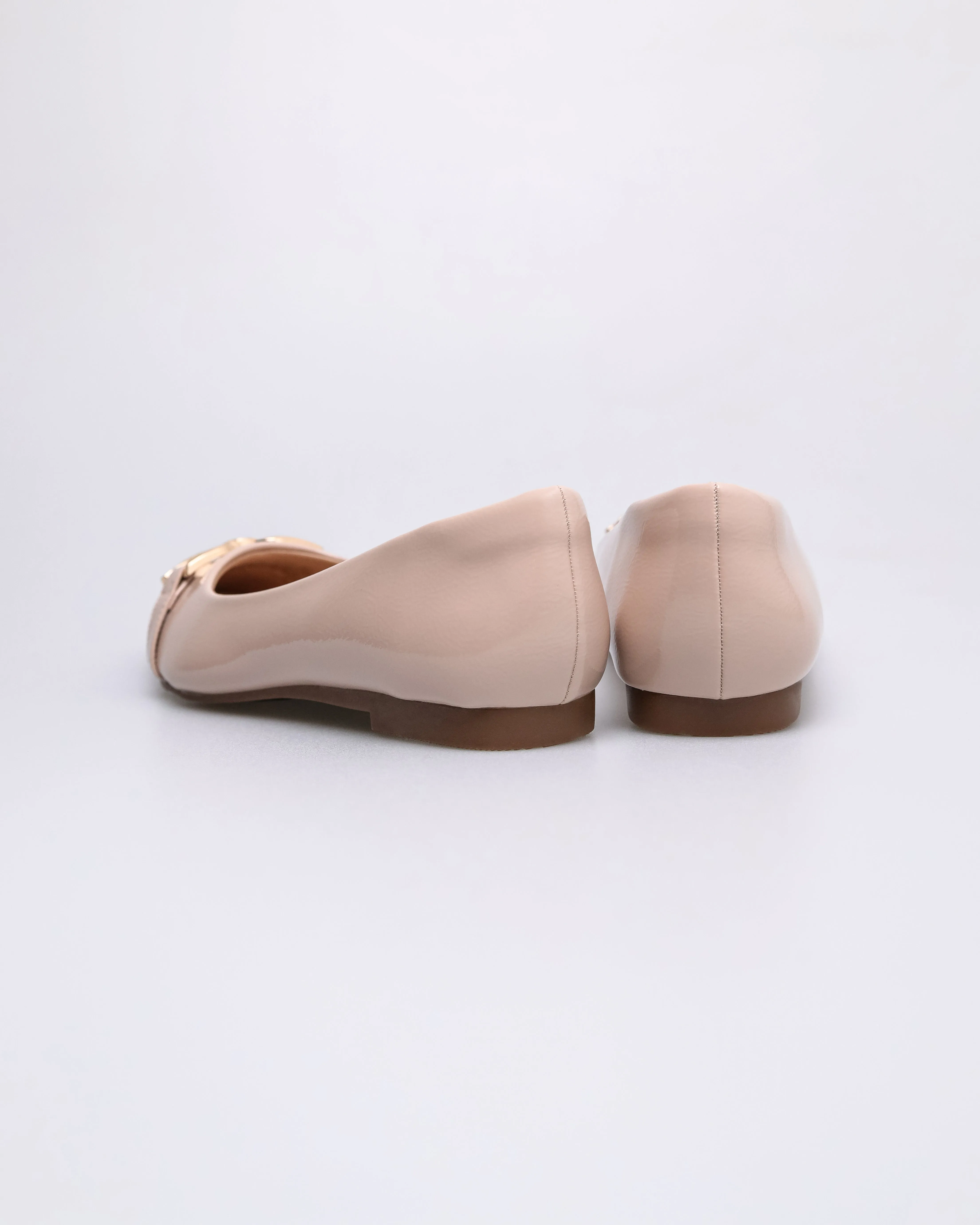 Tomaz NN578 Ladies Gold Buckle flats