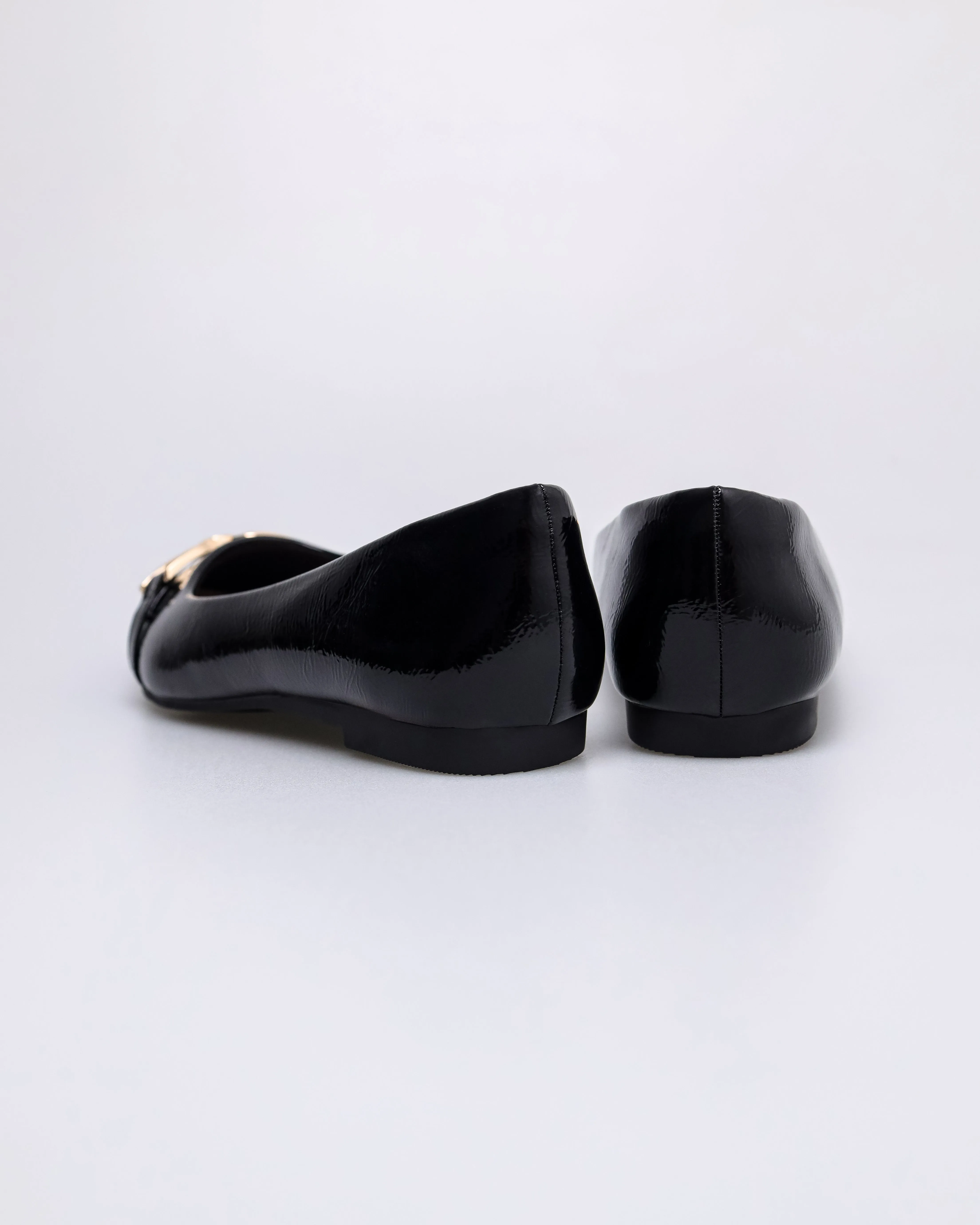 Tomaz NN578 Ladies Gold Buckle flats