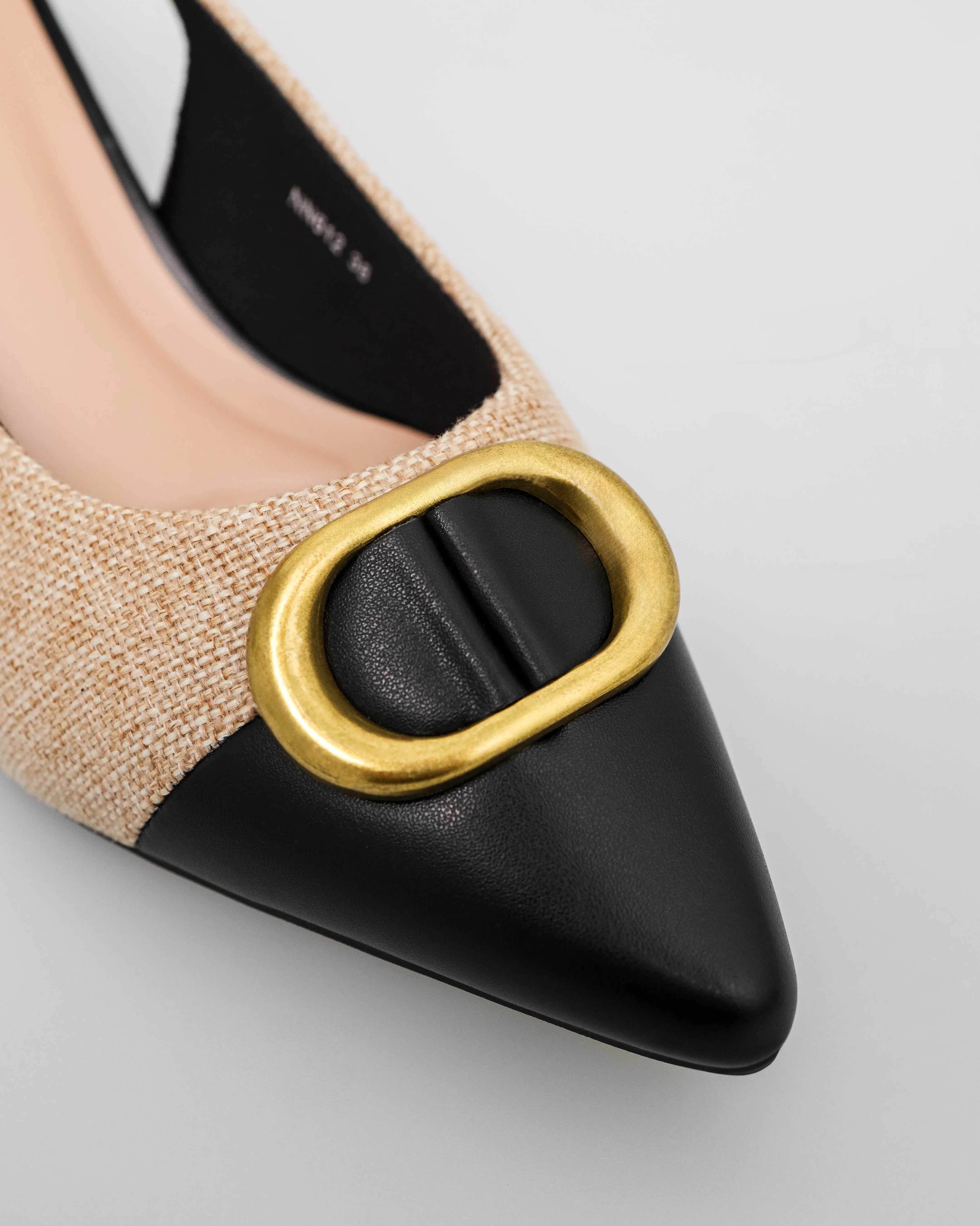 Tomaz NN612 Ladies Golden Buckle Heels