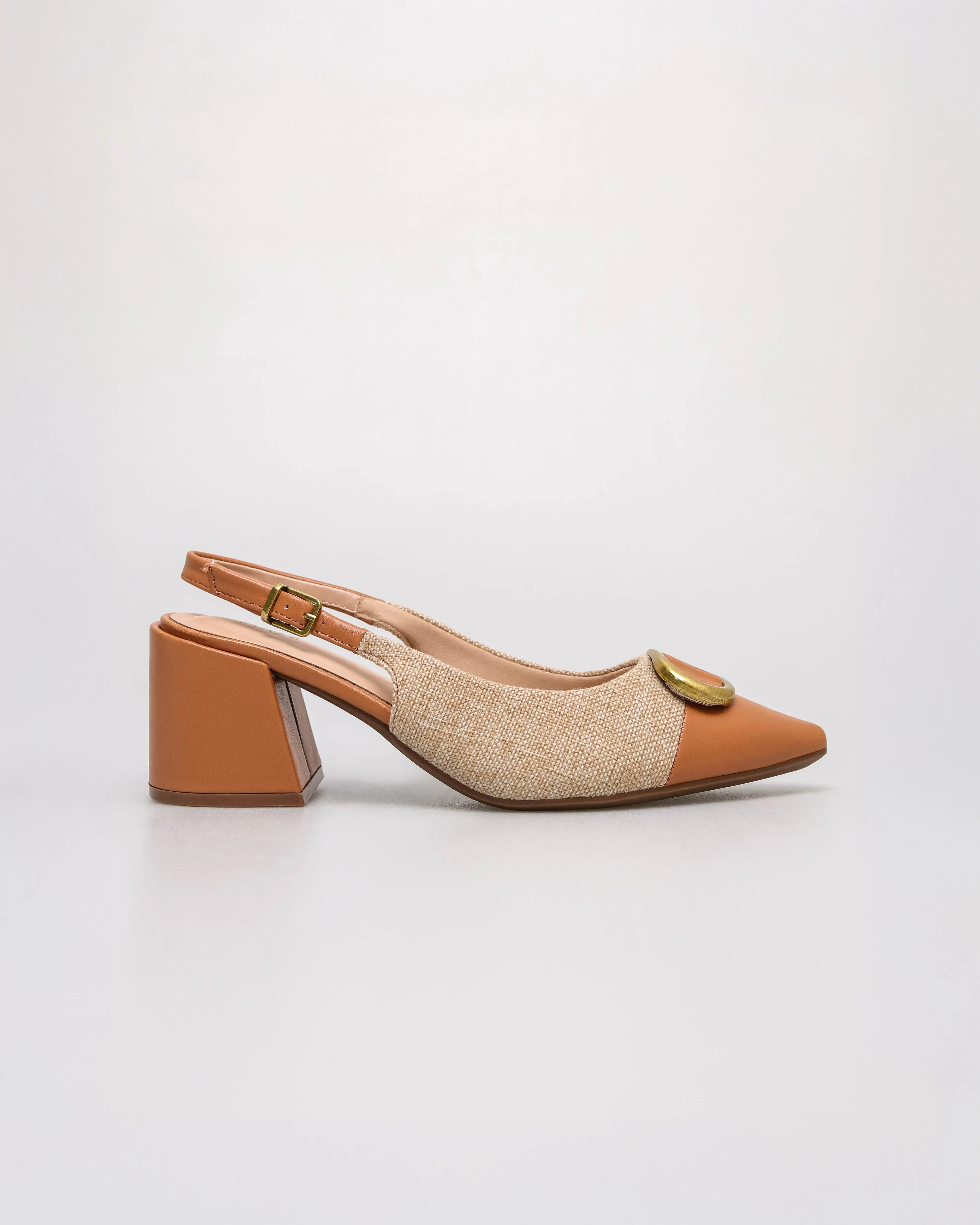 Tomaz NN612 Ladies Golden Buckle Heels