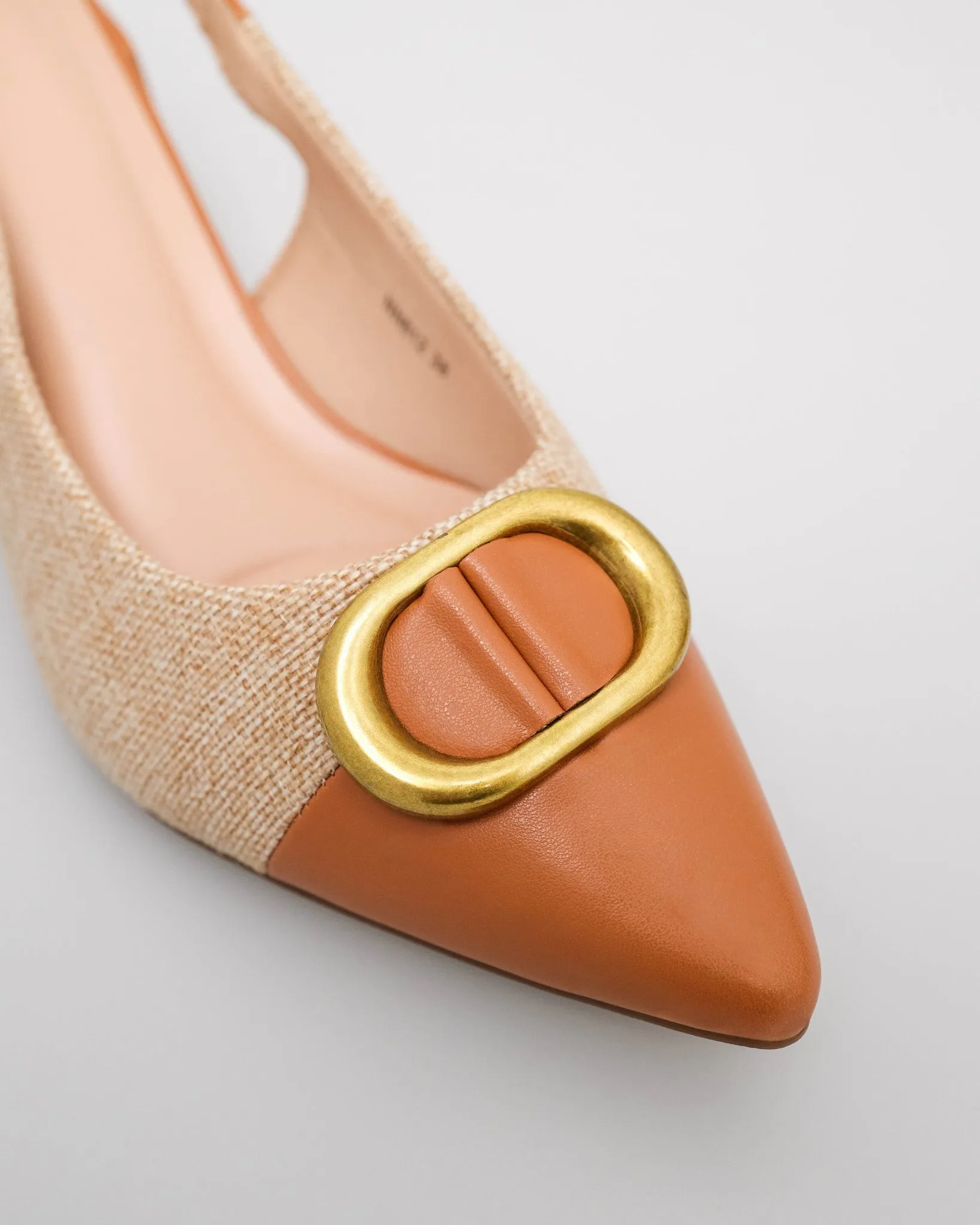 Tomaz NN612 Ladies Golden Buckle Heels