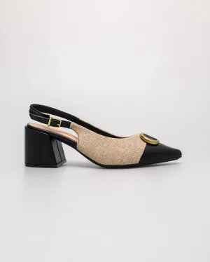 Tomaz NN612 Ladies Golden Buckle Heels