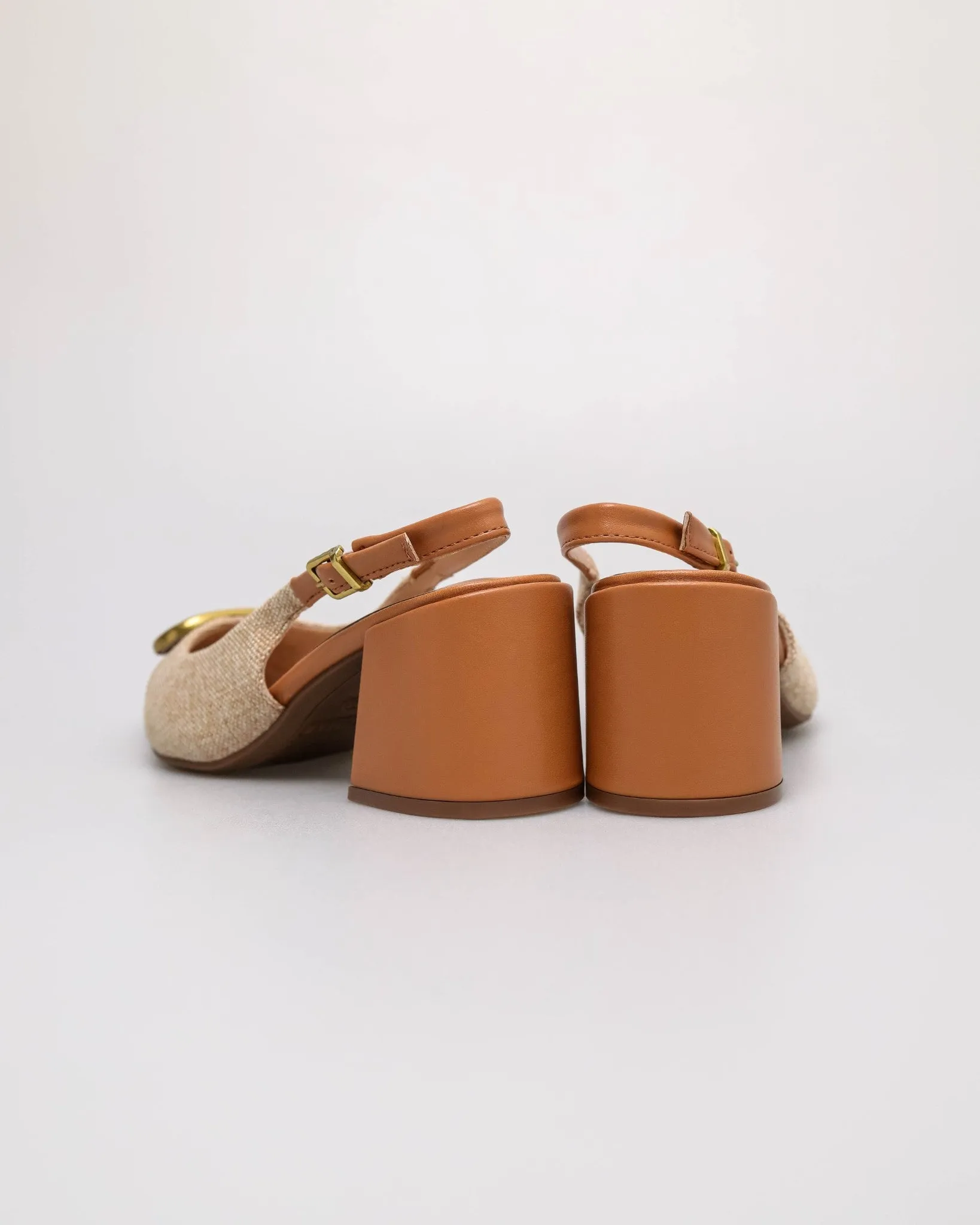 Tomaz NN612 Ladies Golden Buckle Heels