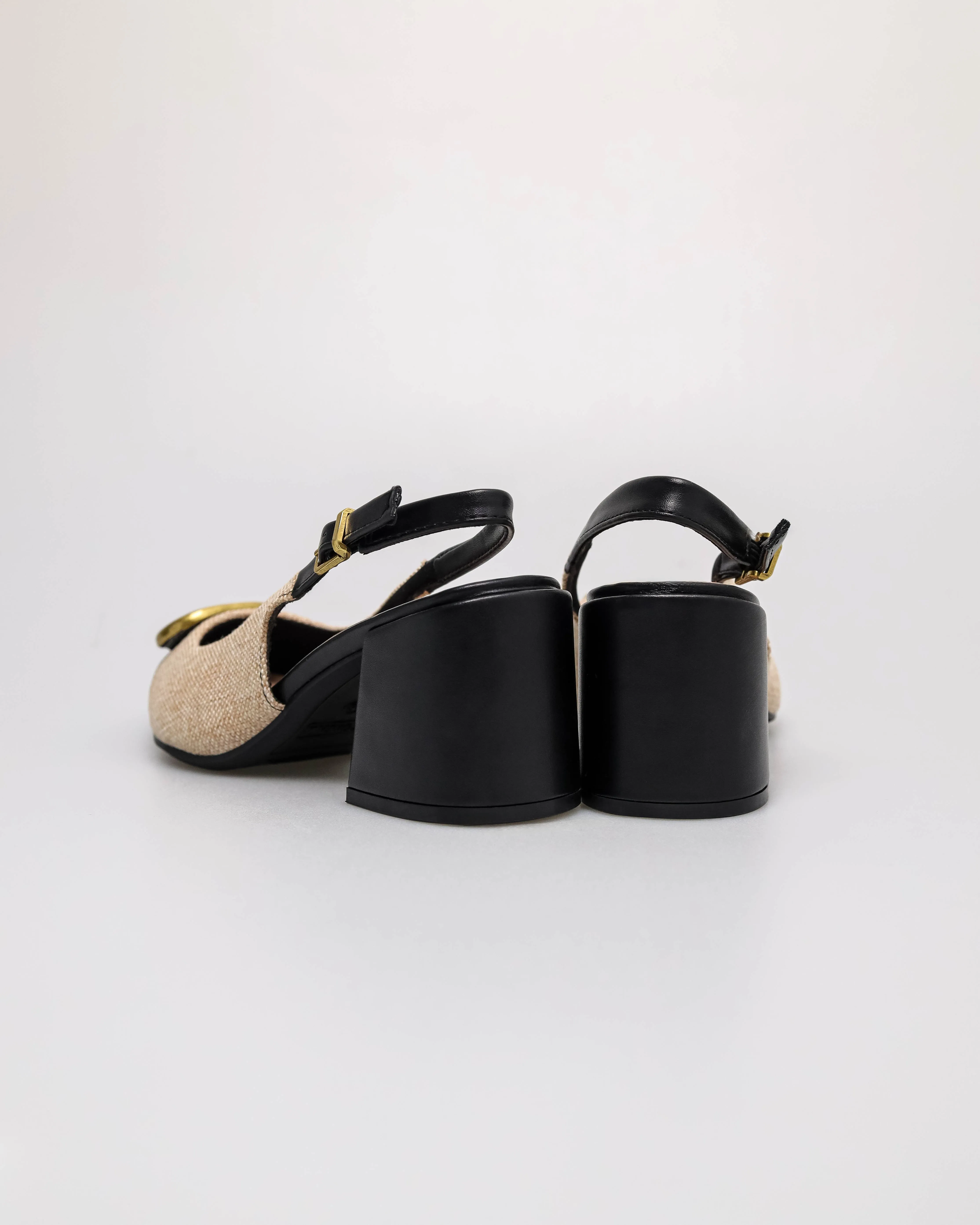 Tomaz NN612 Ladies Golden Buckle Heels