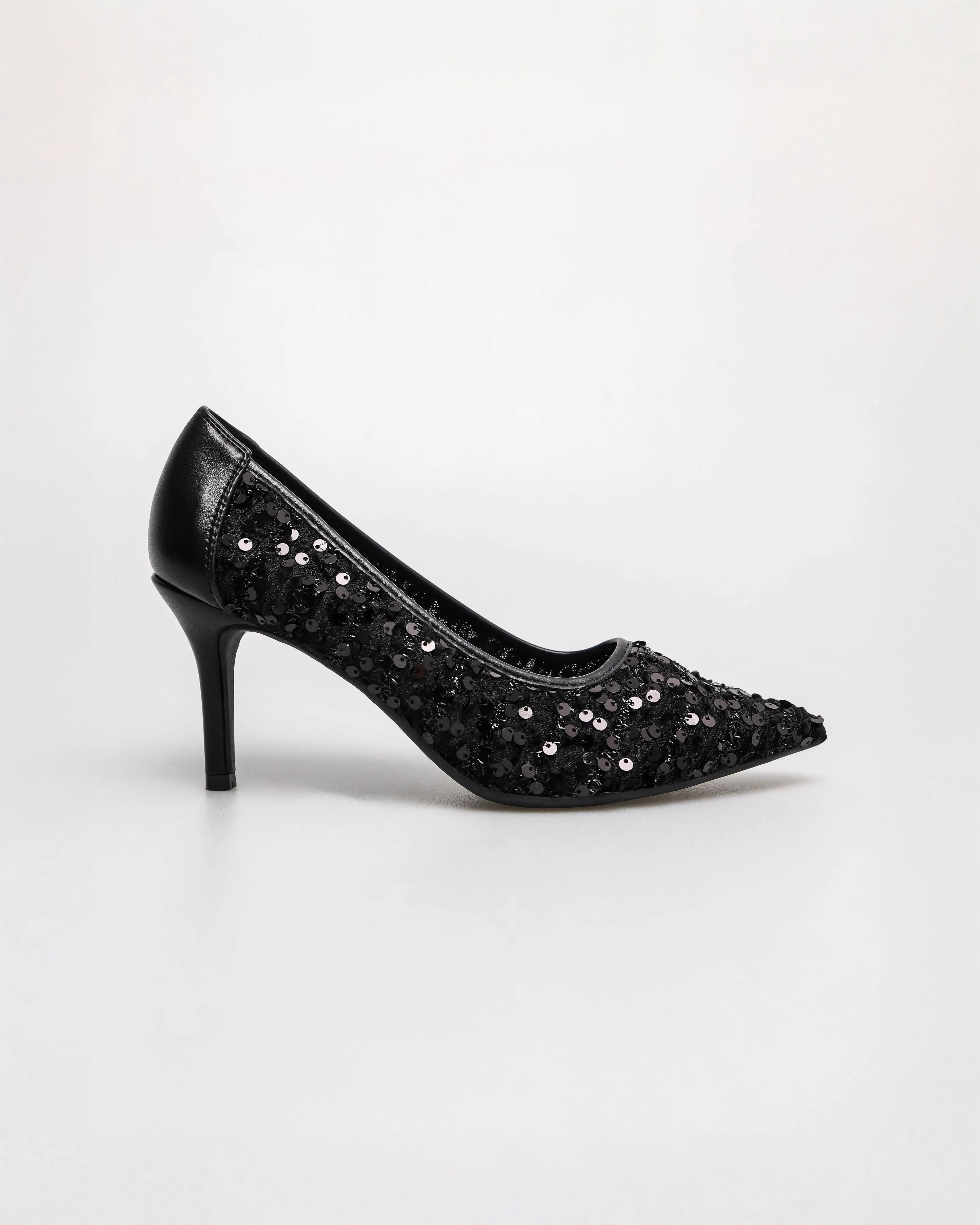 Tomaz NN614 Ladies Knit Sequin Heels