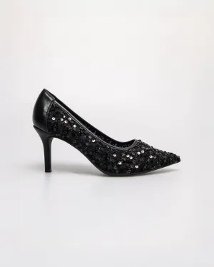 Tomaz NN614 Ladies Knit Sequin Heels