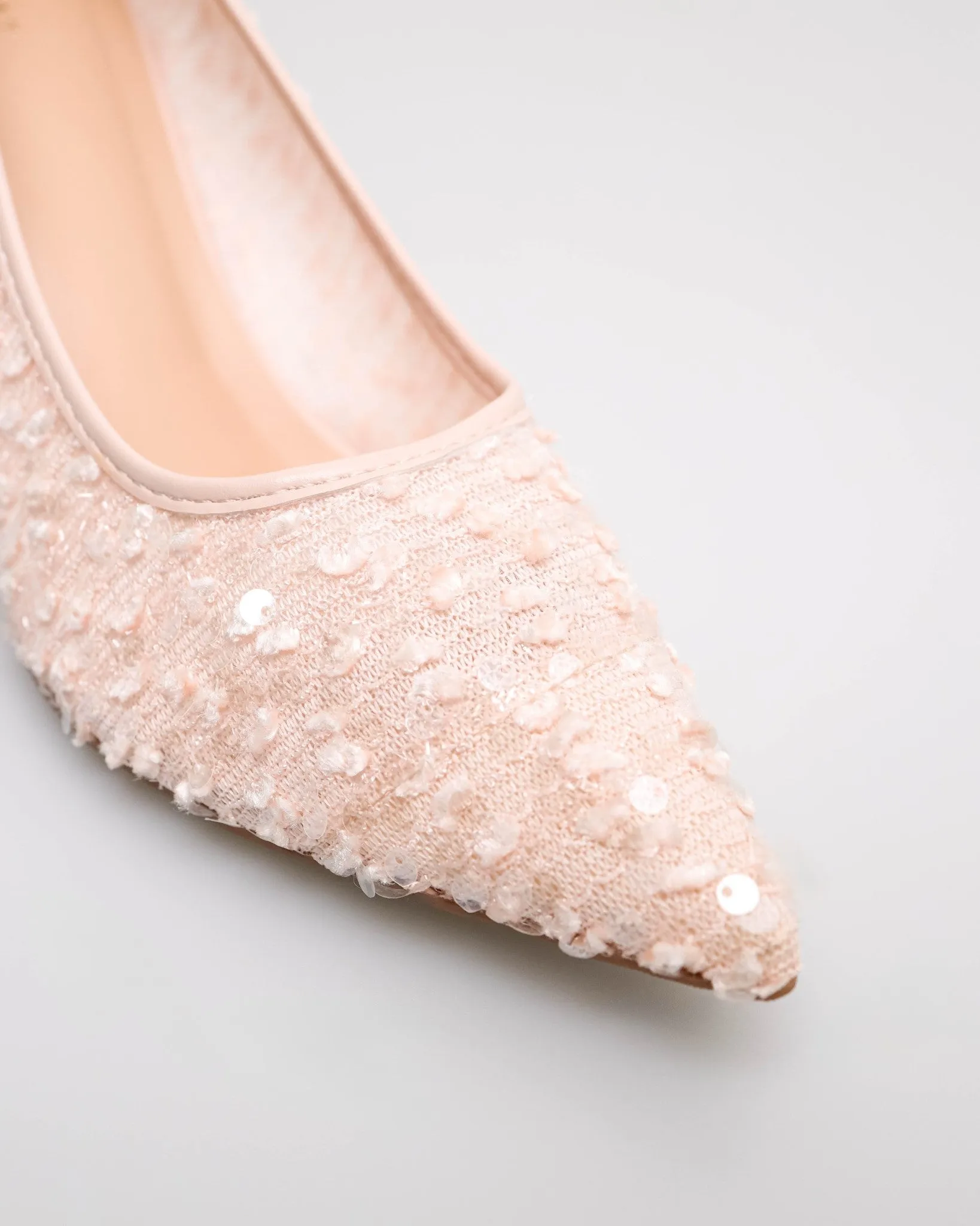 Tomaz NN614 Ladies Knit Sequin Heels