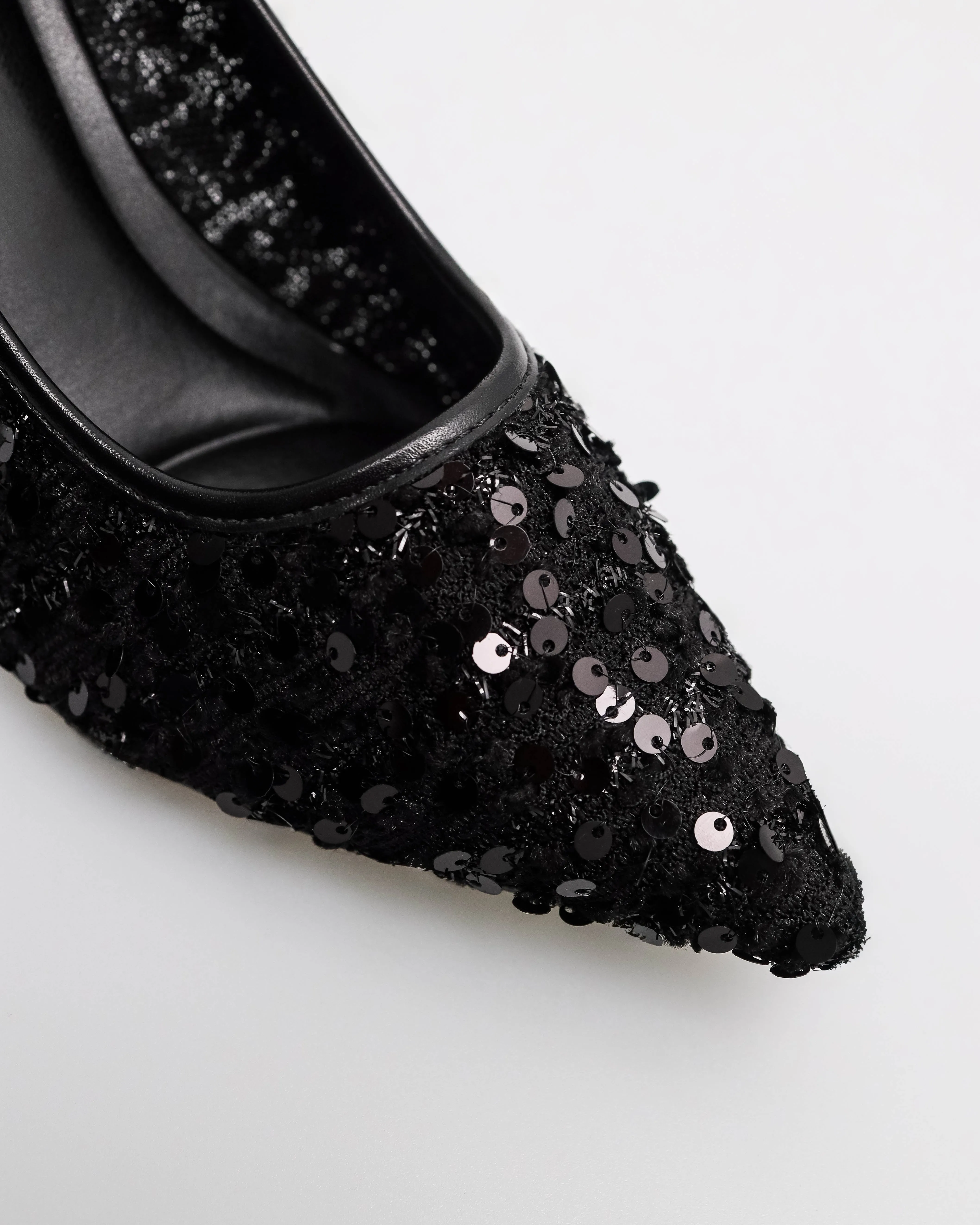 Tomaz NN614 Ladies Knit Sequin Heels